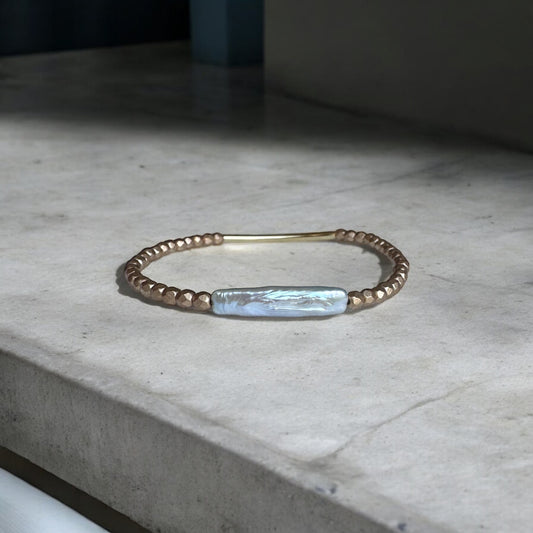 Rectangle Pearl Bracelet